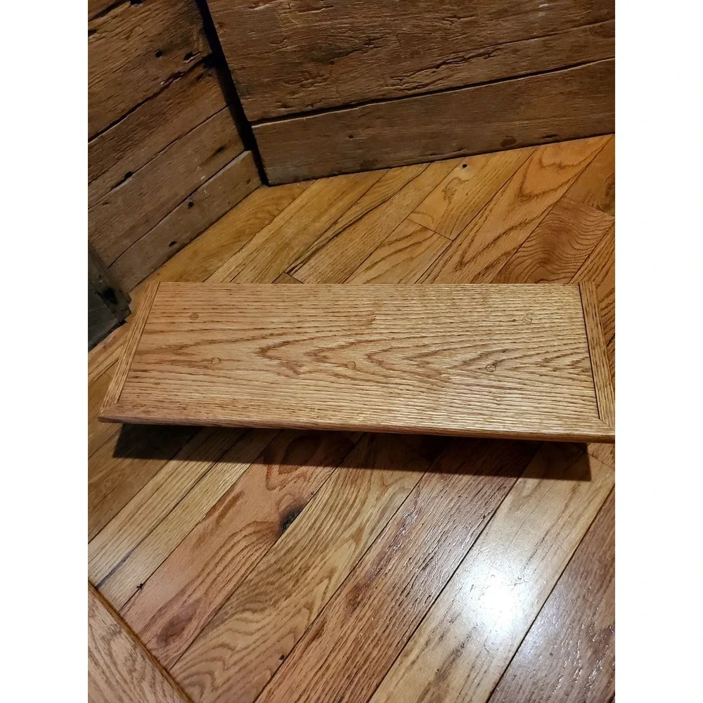 Solid Oak Wood Floating Wall Shelf / Countertop Riser 20.5